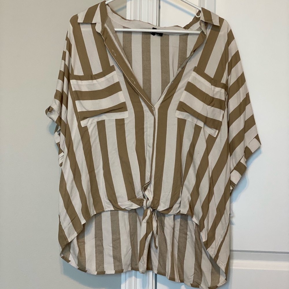 Cropped Striped Shirt